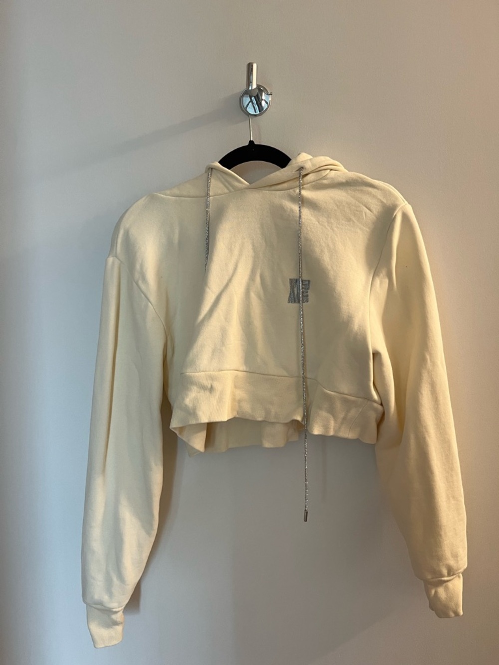 Apparis Cropped Cream Hoodie - Women's Lightweight Pullover